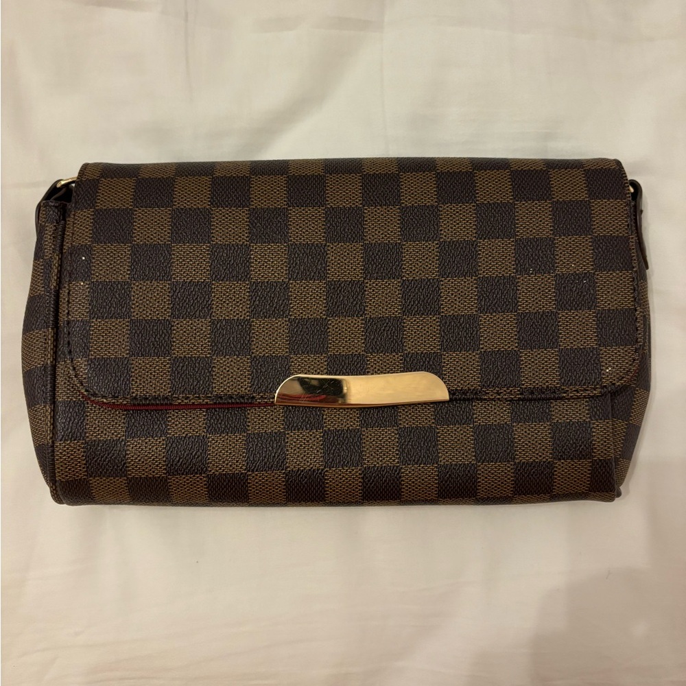 Checkered bag - come with 2 crossbody straps, shoulder